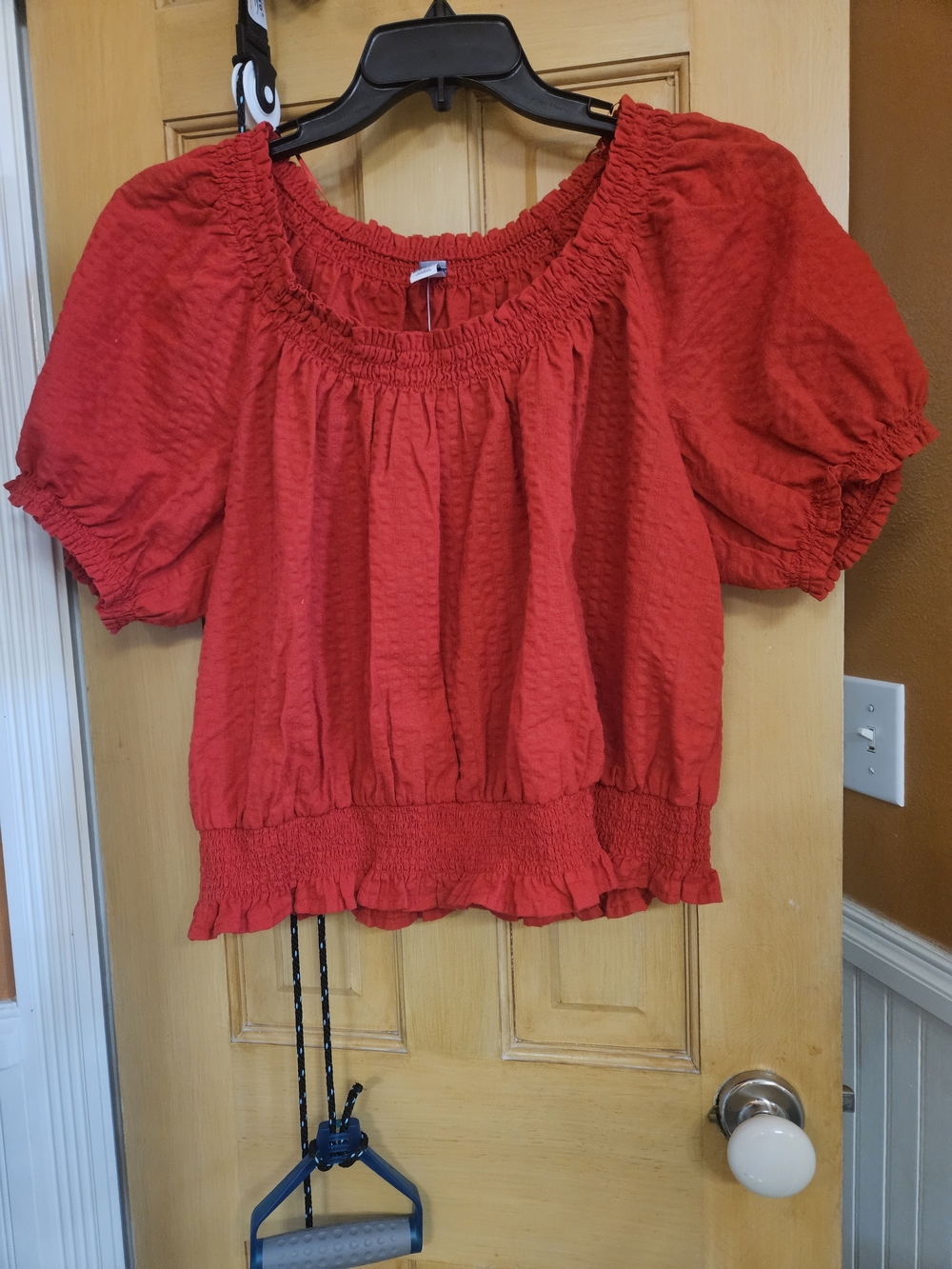 Old Navy Red Smocked Women’s Top